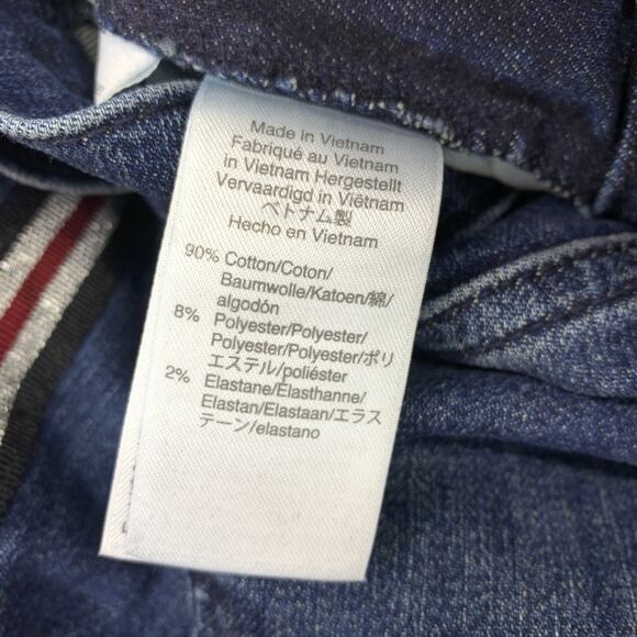 J. Crew Jeans Women's Size 26T Straight Leg Metallic Side Stripe Stretch - Picture 6 of 7